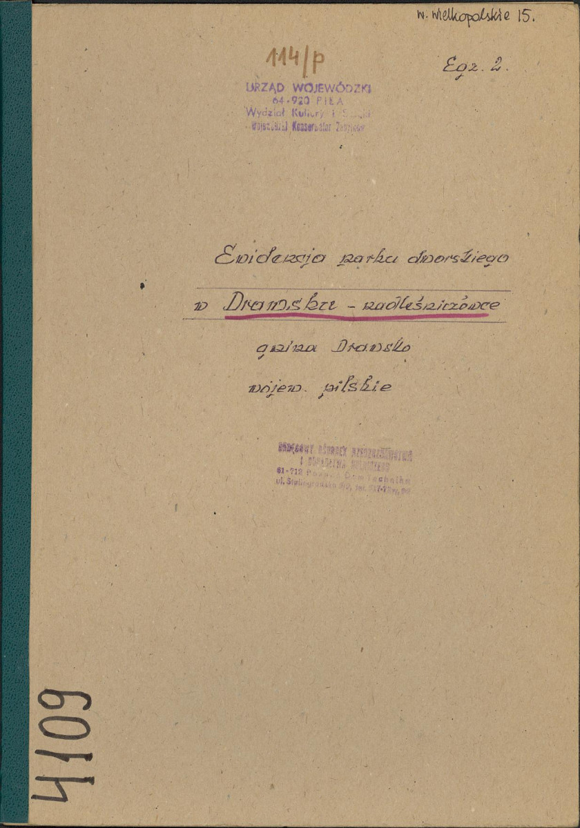 EP - Ewidencja parkowa, skan nr 1