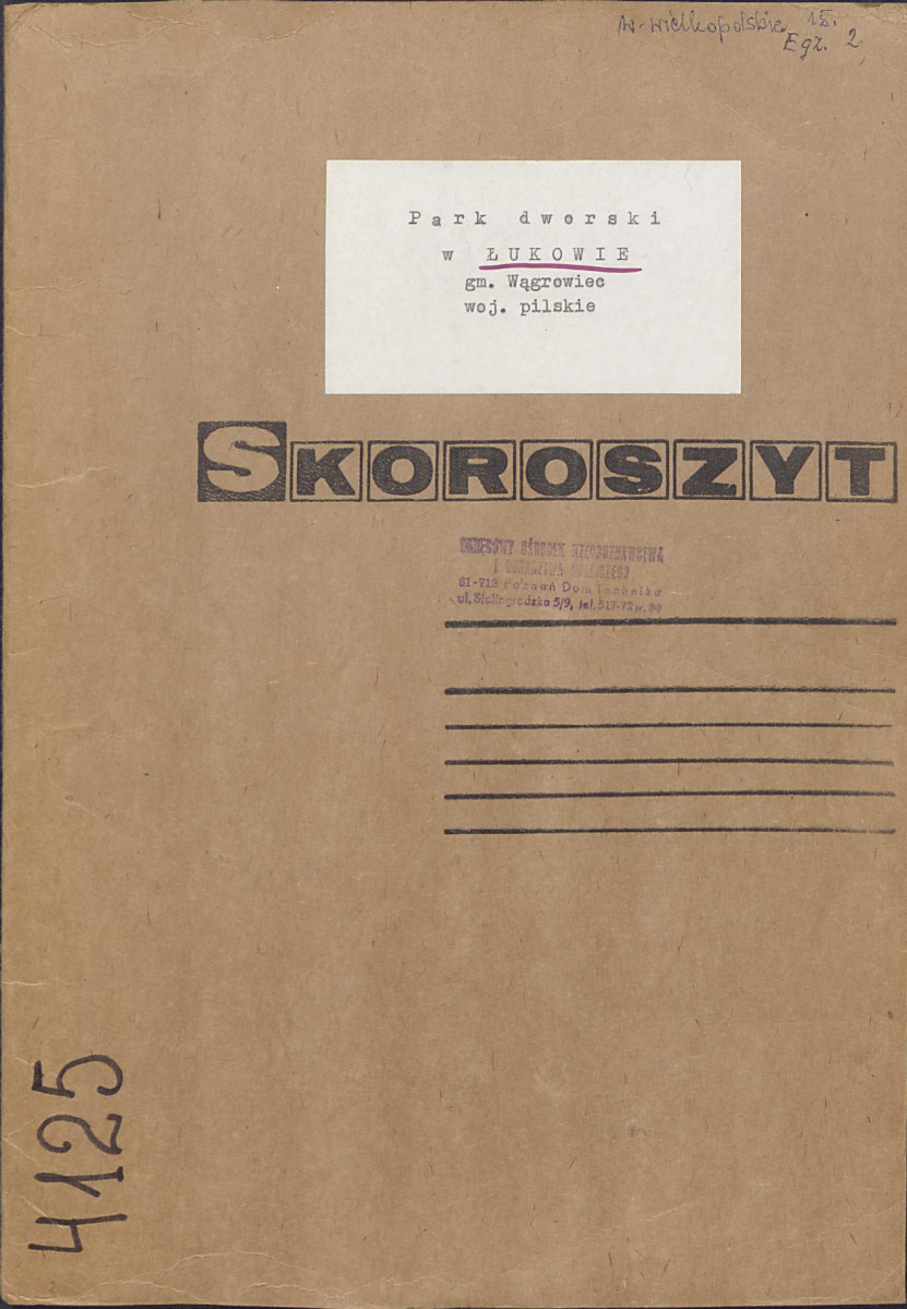EP - Ewidencja parkowa, skan nr 1