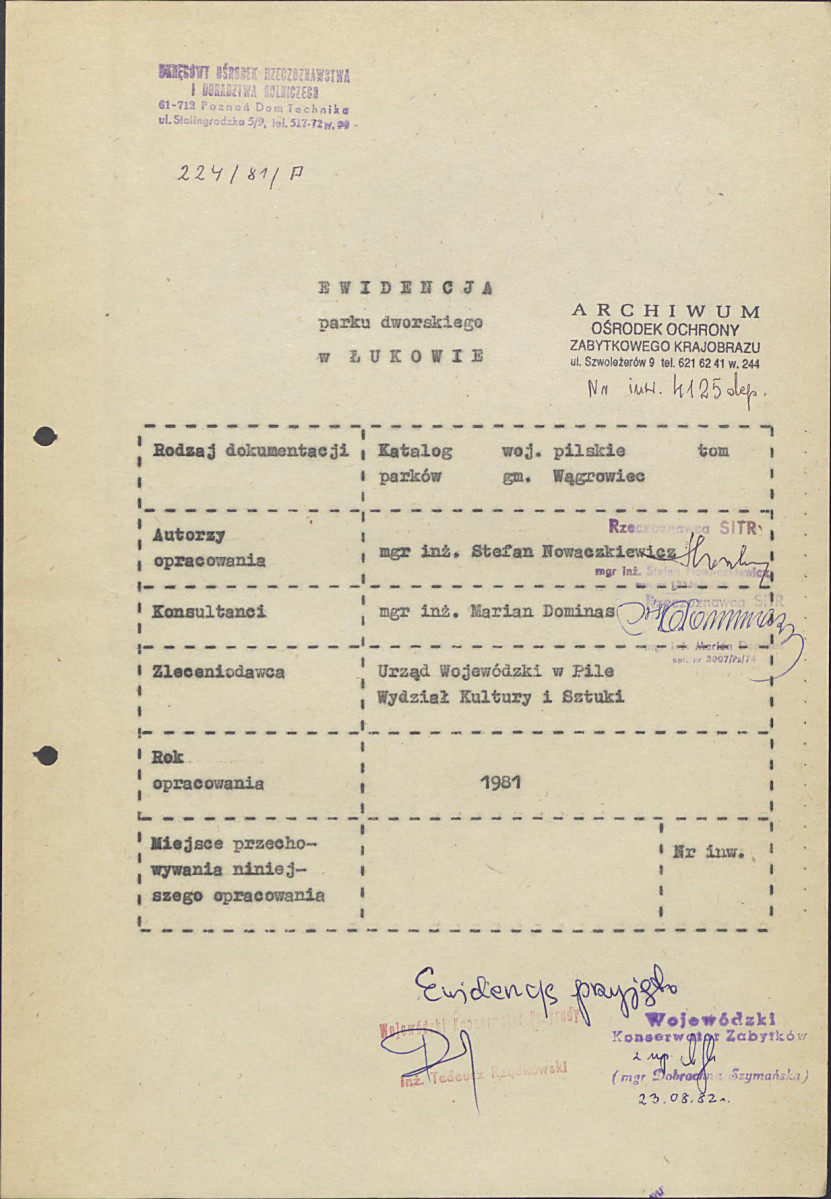 EP - Ewidencja parkowa, skan nr 5