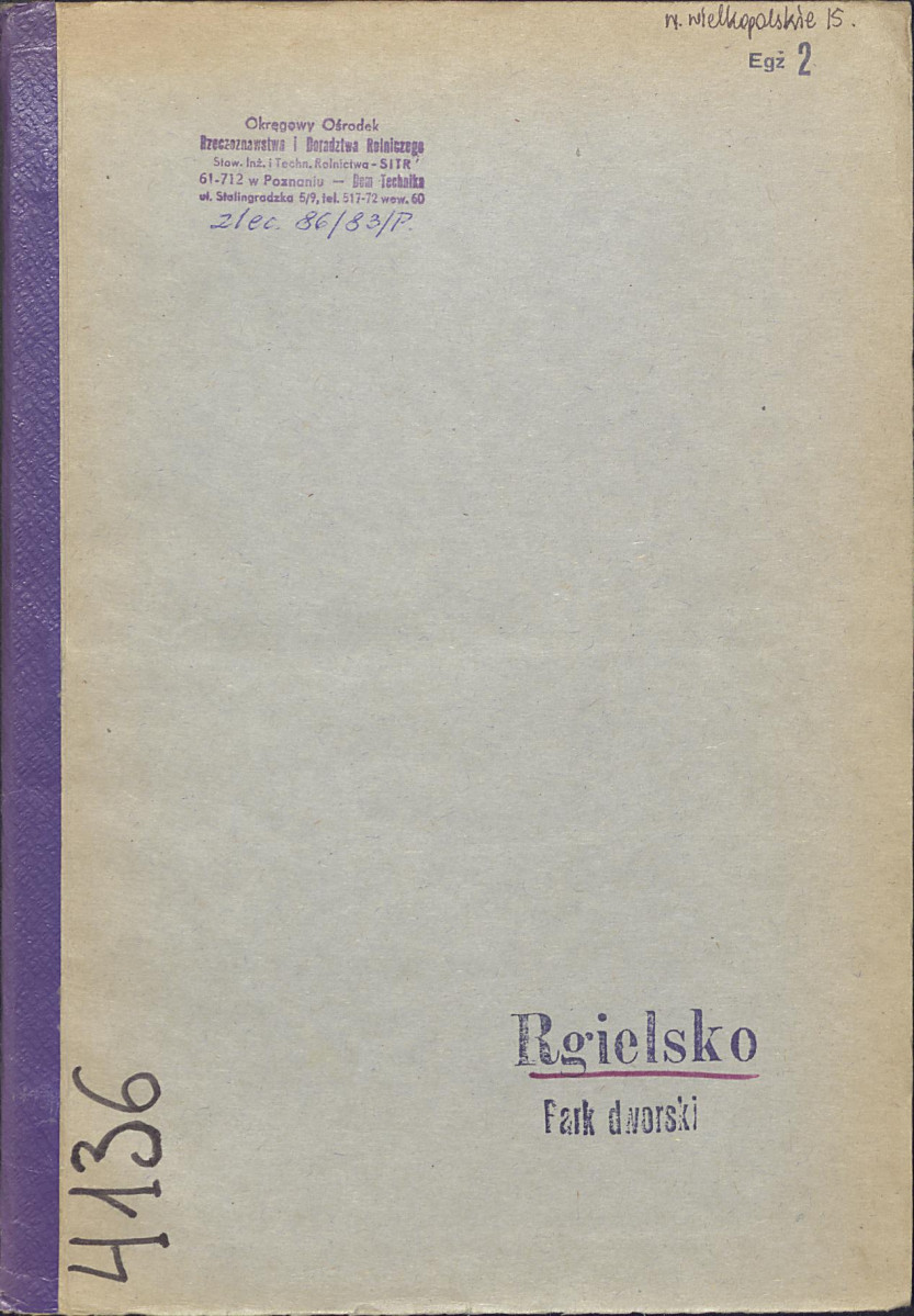 EP - Ewidencja parkowa, skan nr 1