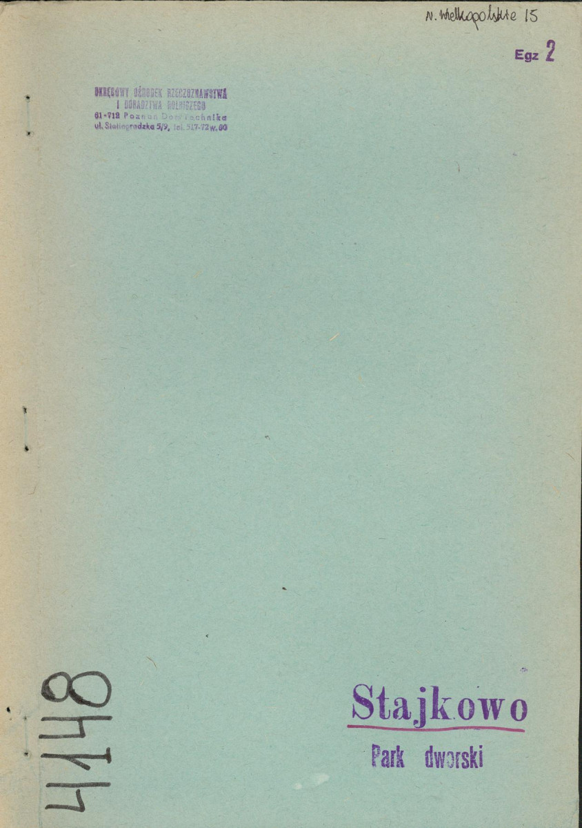EP - Ewidencja parkowa, skan nr 1