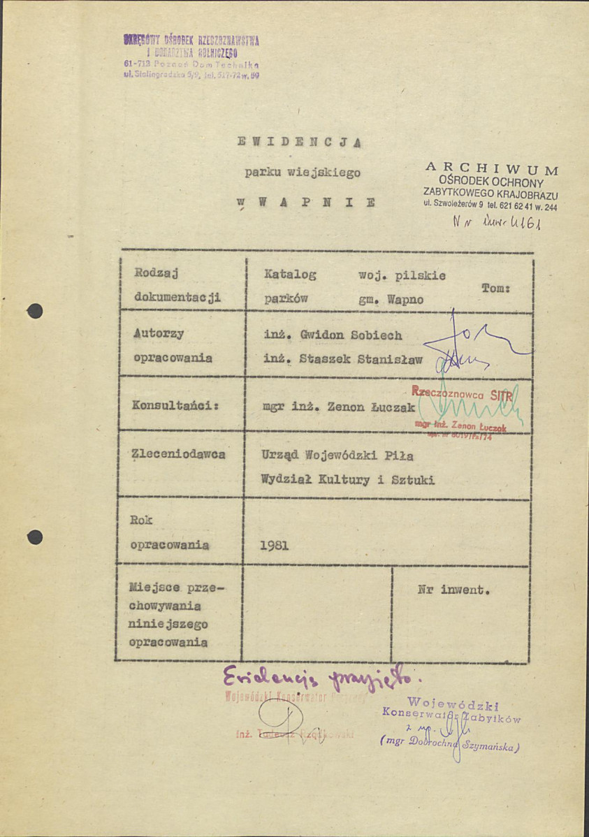 EP - Ewidencja parkowa, skan nr 7