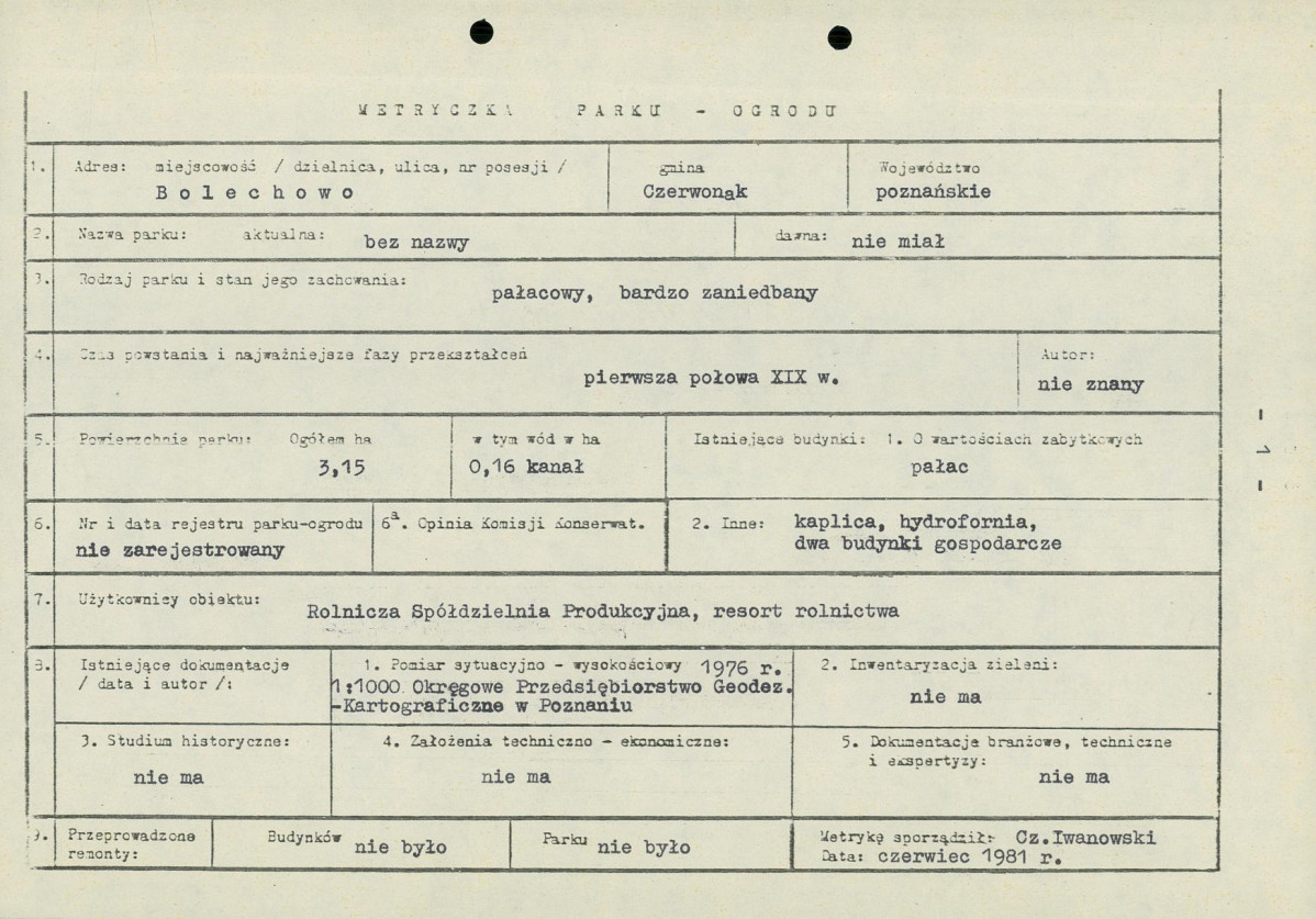 EP - Ewidencja parkowa, skan nr 7
