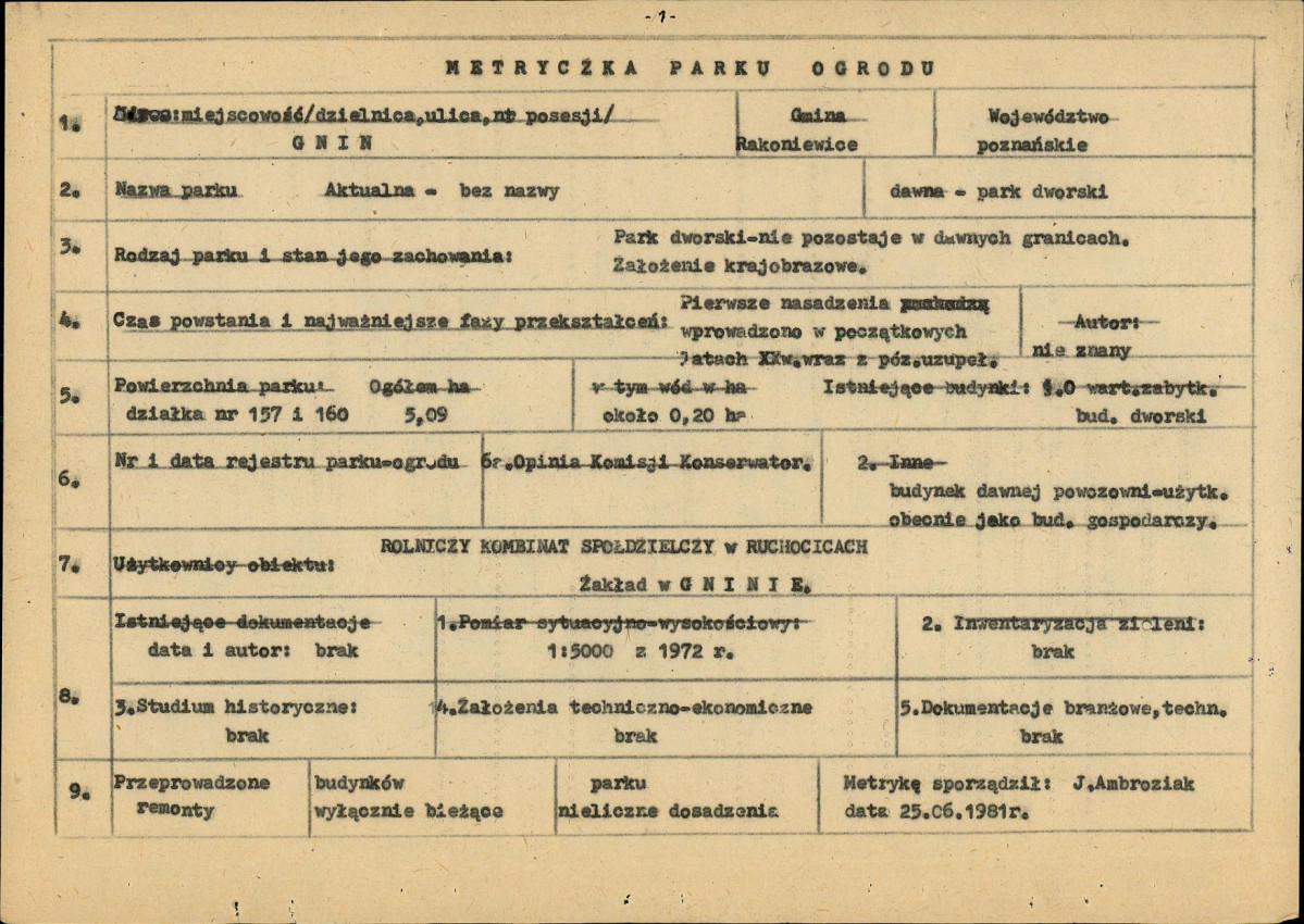 Ewidencja parkowa, skan nr 8