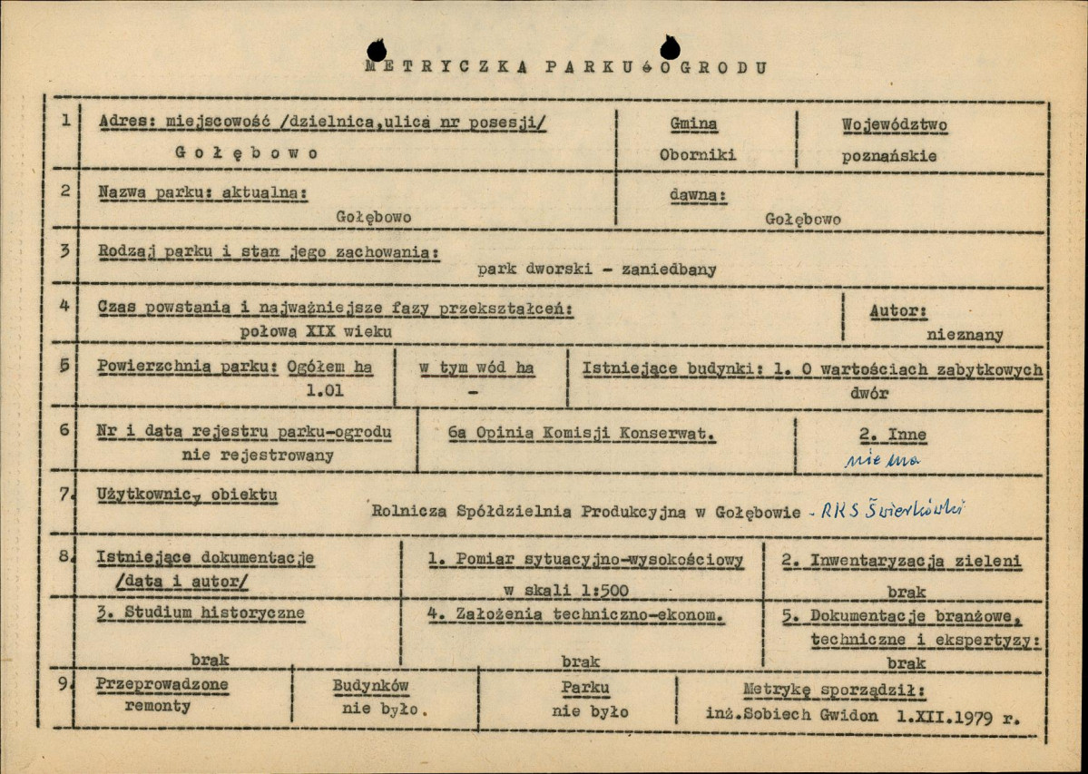 Ewidencja parkowa, skan nr 8