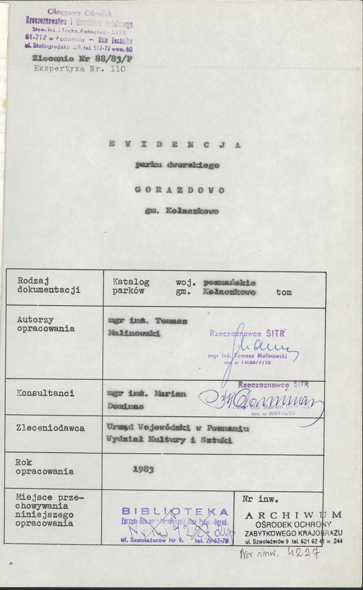 Ewidencja parkowa, skan nr 5