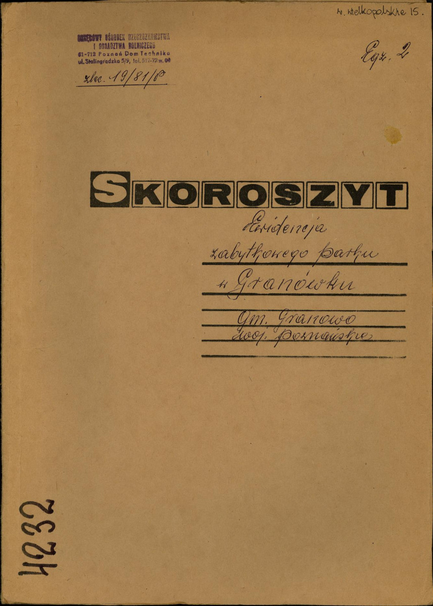 EP - Ewidencja parkowa, skan nr 1