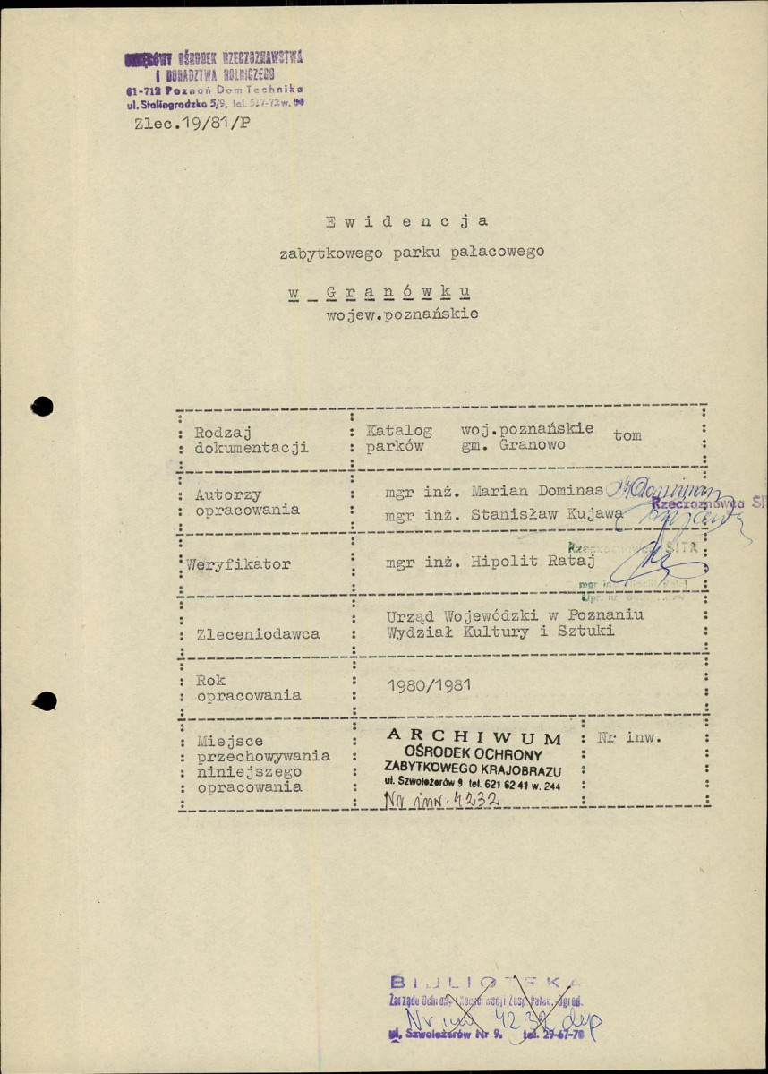 EP - Ewidencja parkowa, skan nr 5