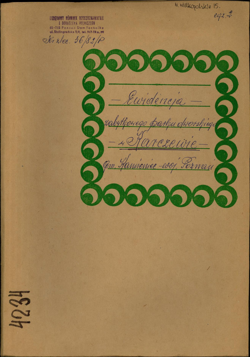 EP - Ewidencja parkowa, skan nr 1