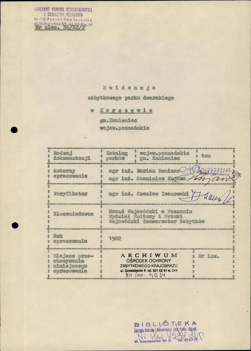 EP - Ewidencja parkowa, skan nr 5