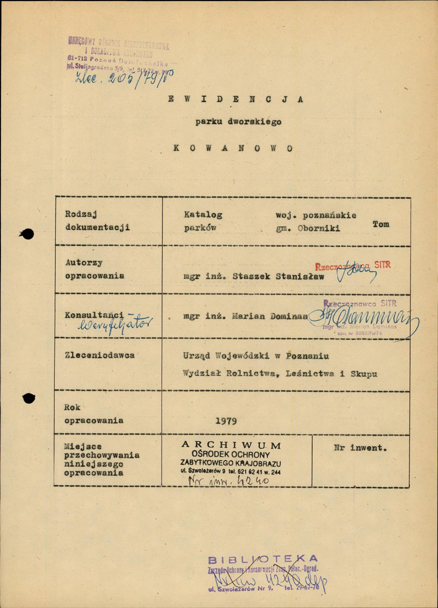 Ewidencja parkowa, skan nr 5