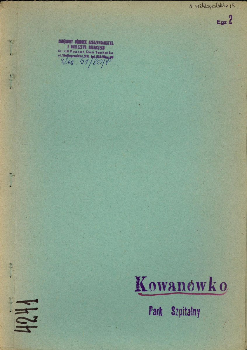 EP - Ewidencja parkowa, skan nr 1