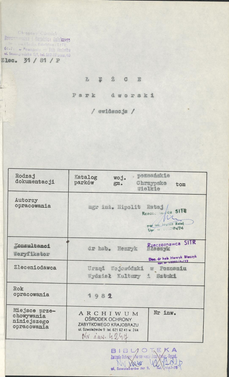 EP - Ewidencja parkowa, skan nr 4