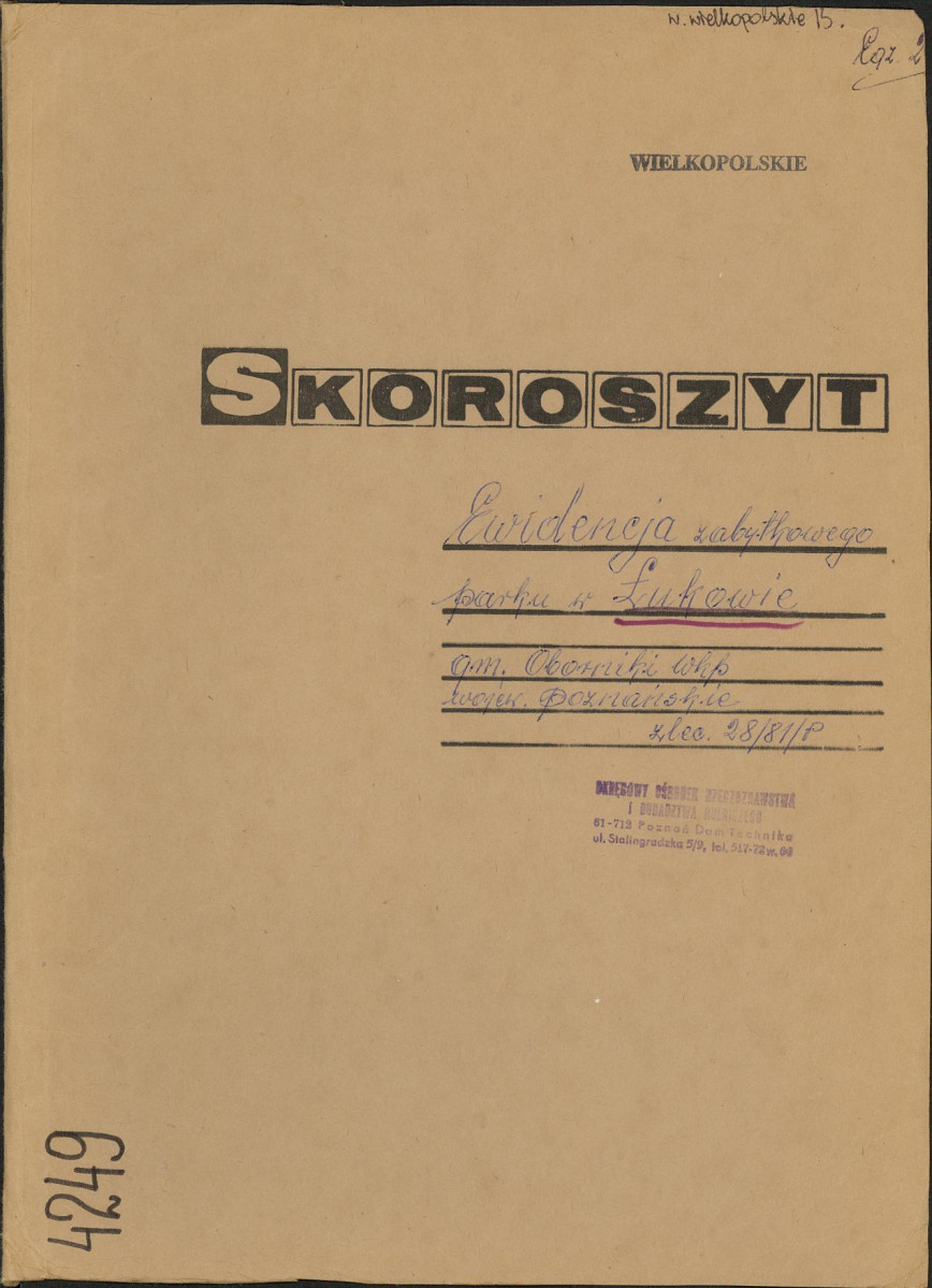 Ewidencja parkowa, skan nr 1