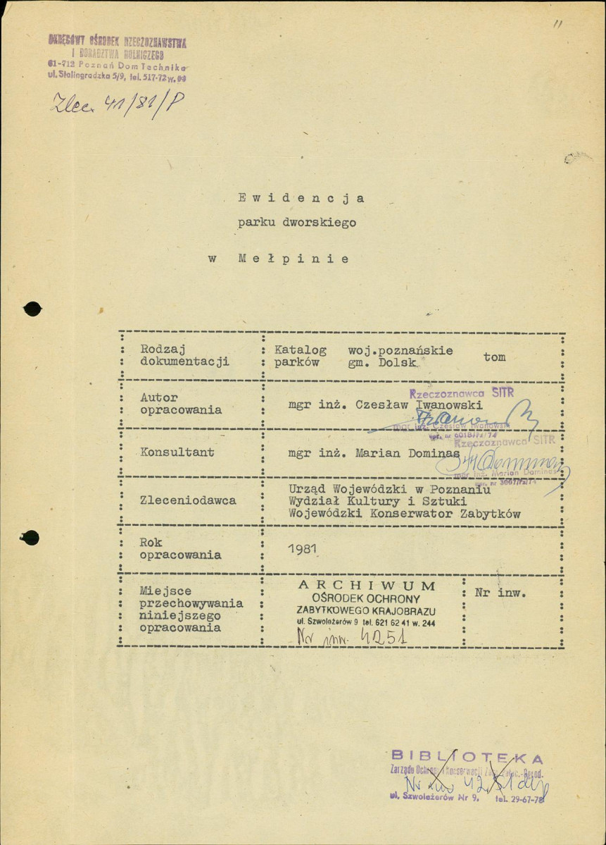 EP - Ewidencja parkowa, skan nr 4