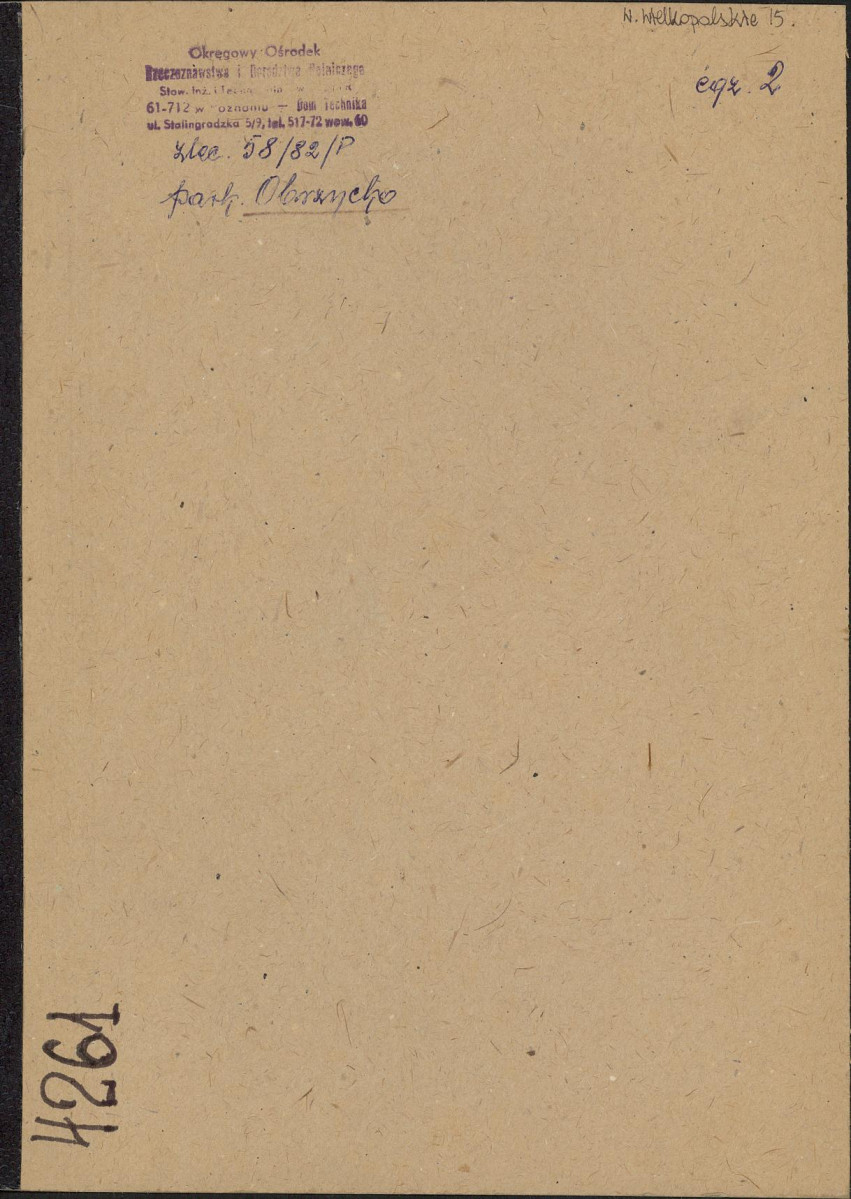 EP - Ewidencja parkowa, skan nr 1