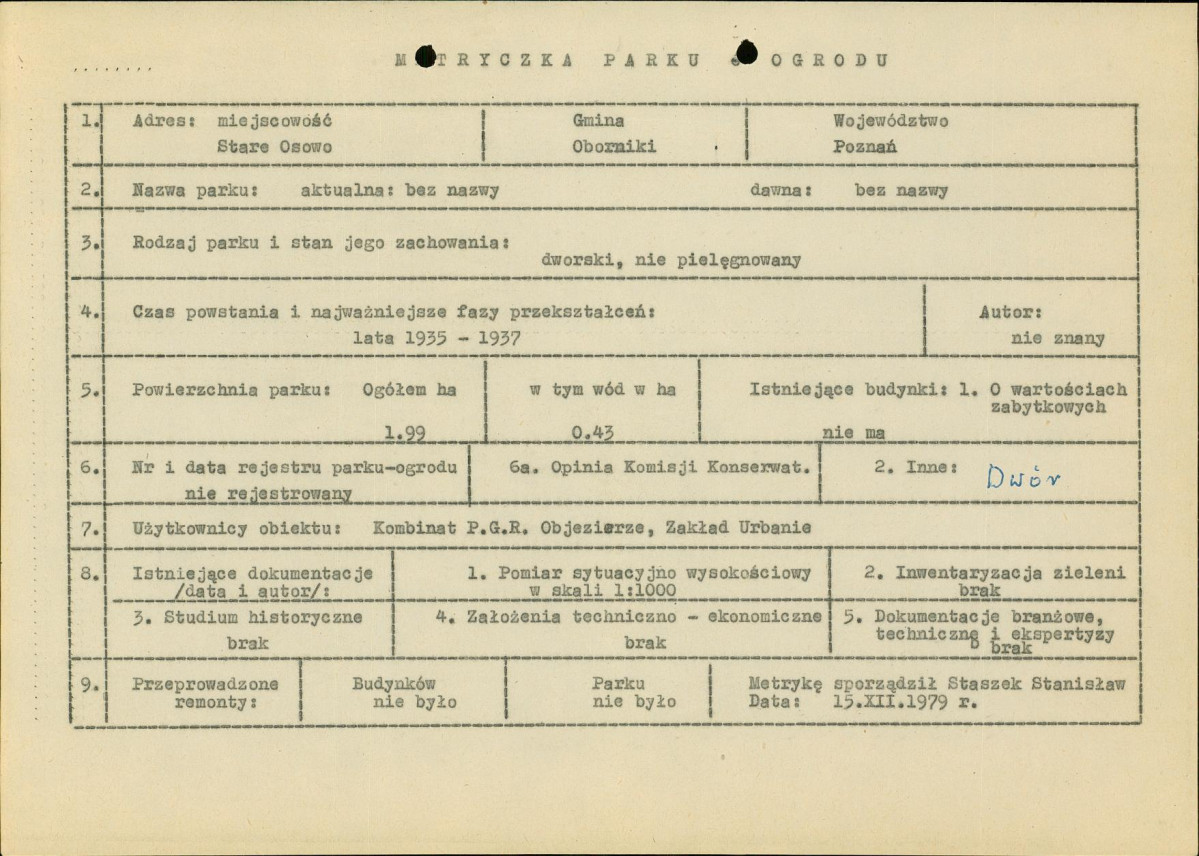 Ewidencja parkowa, skan nr 8