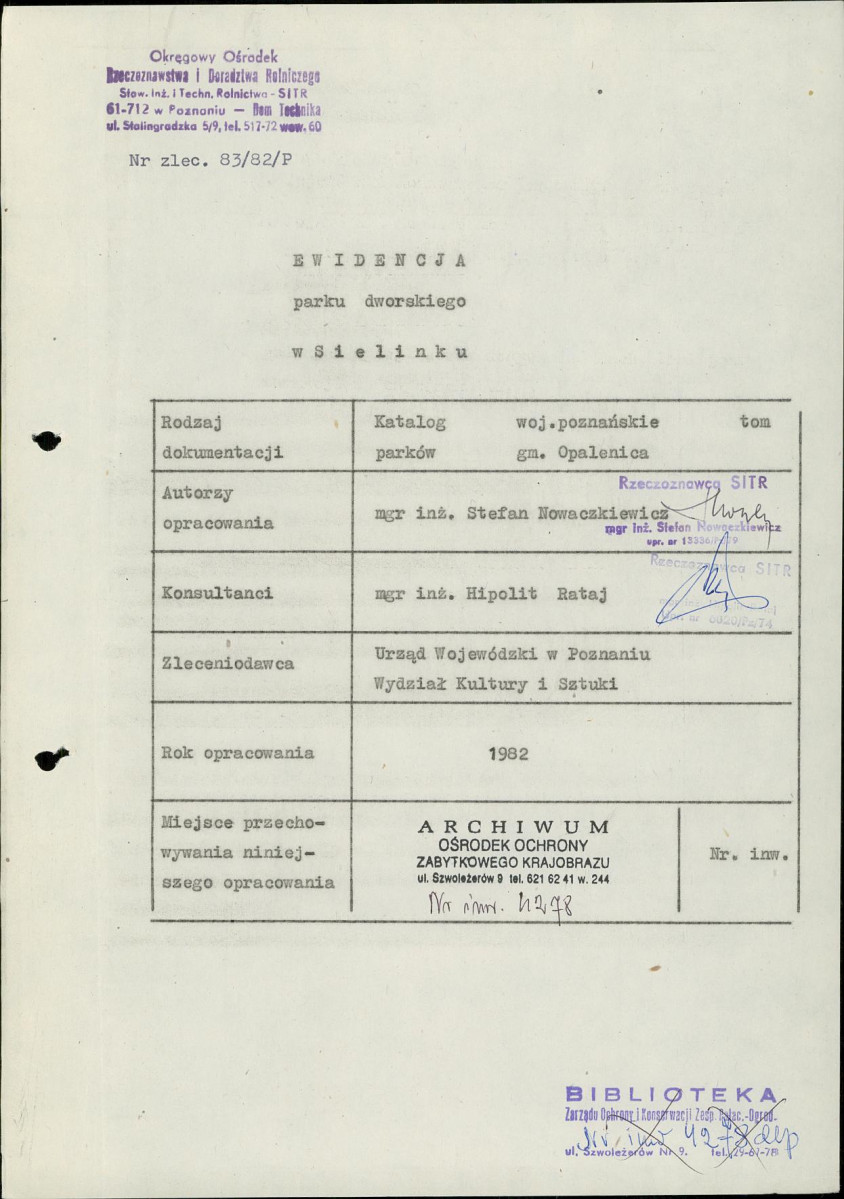 Ewidencja parkowa, skan nr 4