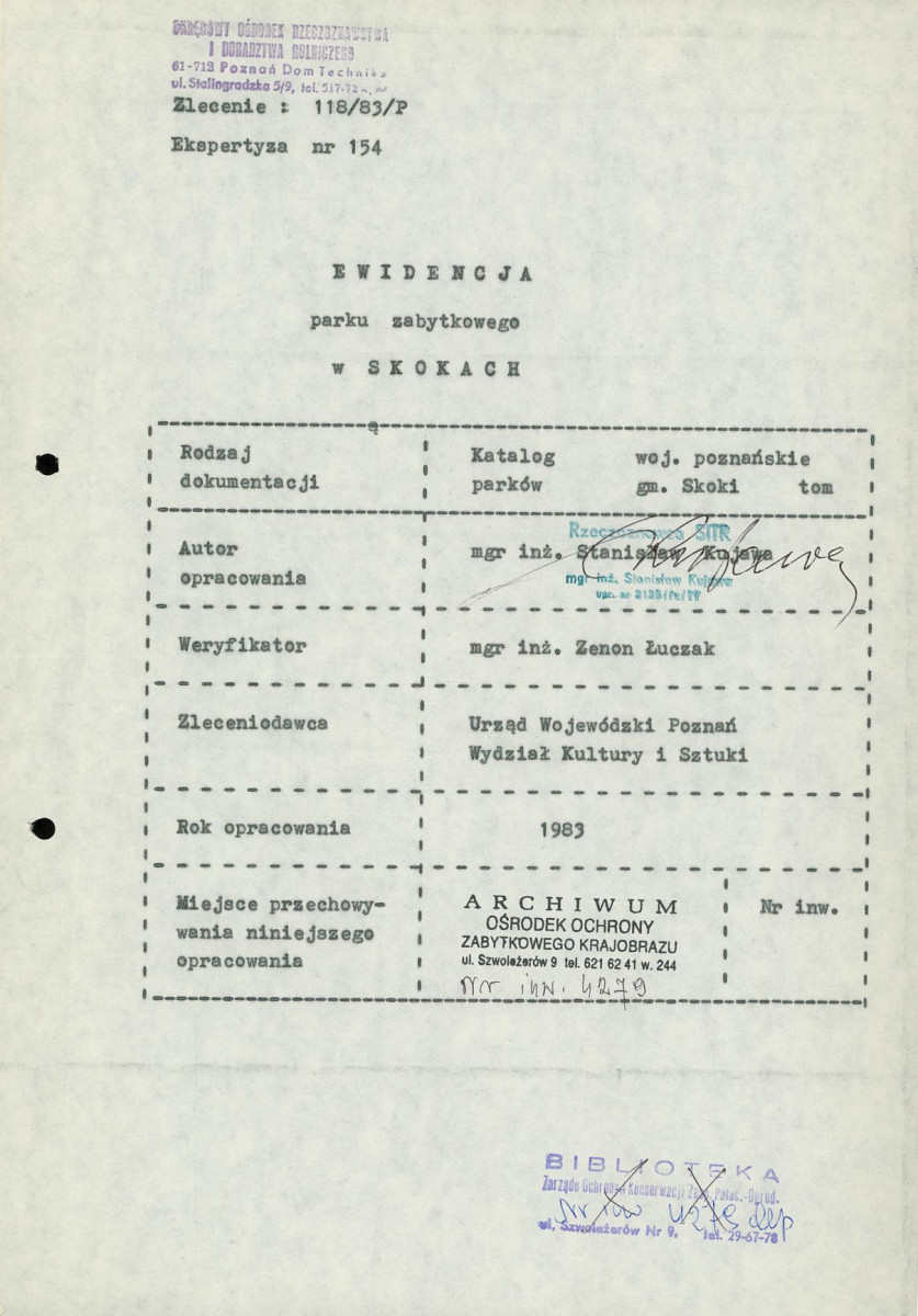Ewidencja parkowa, skan nr 5