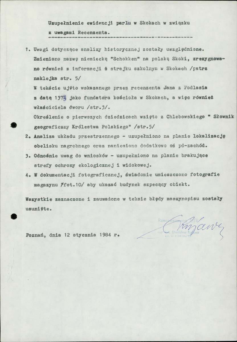 Ewidencja parkowa, skan nr 6