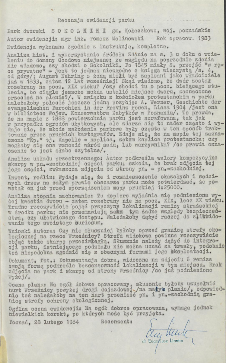 Ewidencja parkowa, skan nr 6