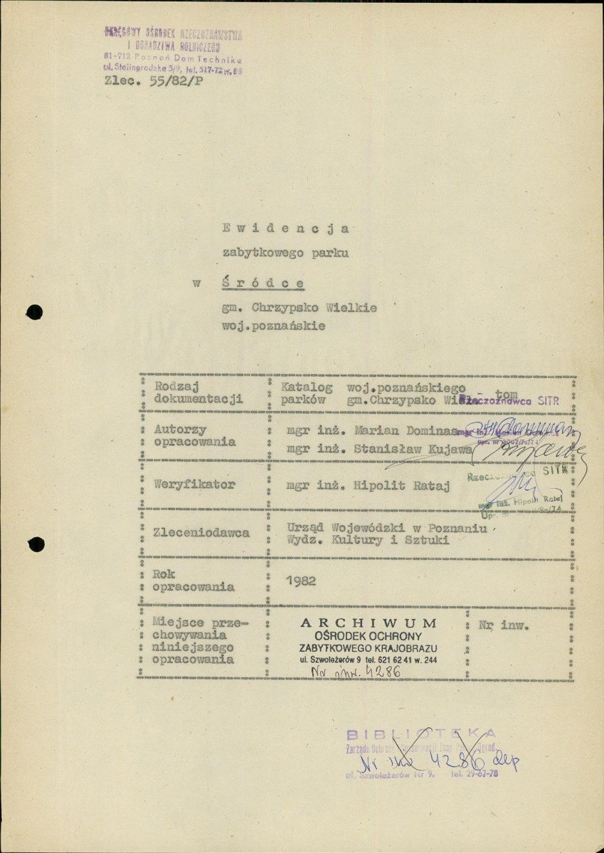 EP - Ewidencja parkowa, skan nr 5