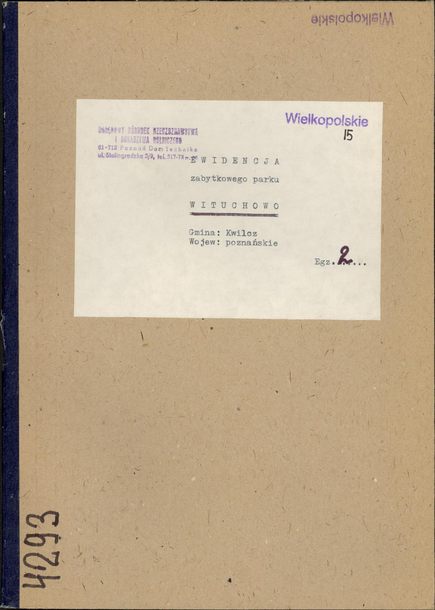 EP - Ewidencja parkowa, skan nr 1