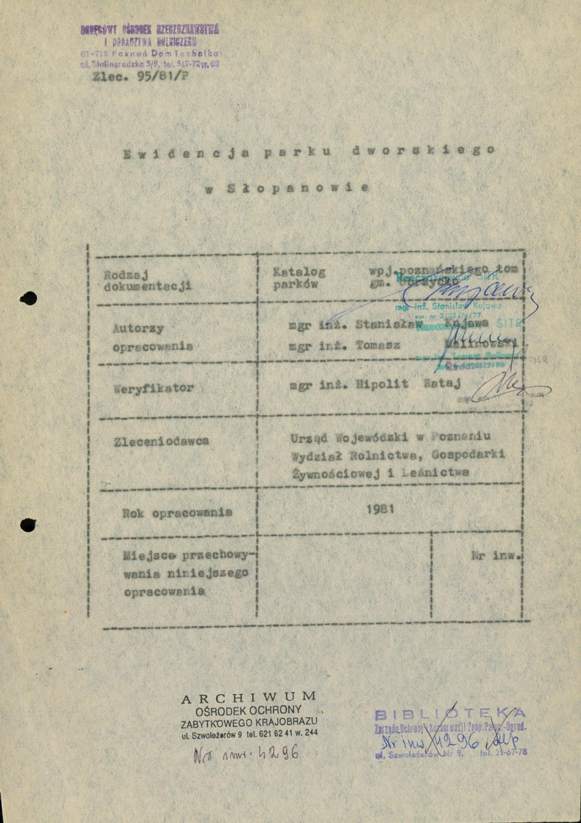 Ewidencja parkowa, skan nr 4