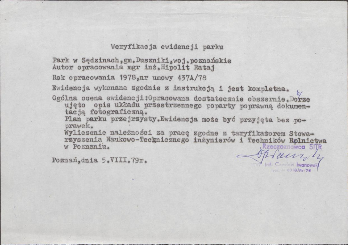 Ewidencja parkowa, skan nr 6