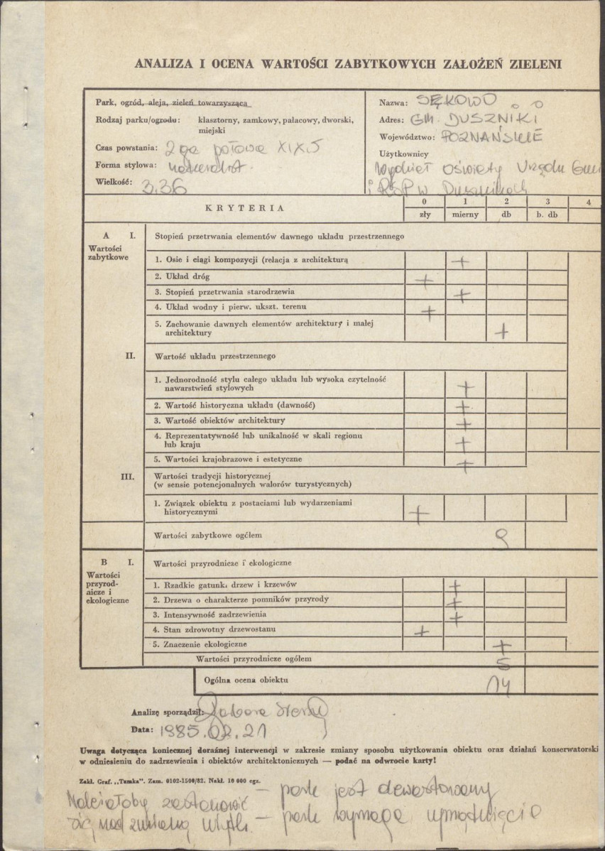 Ewidencja parkowa, skan nr 3