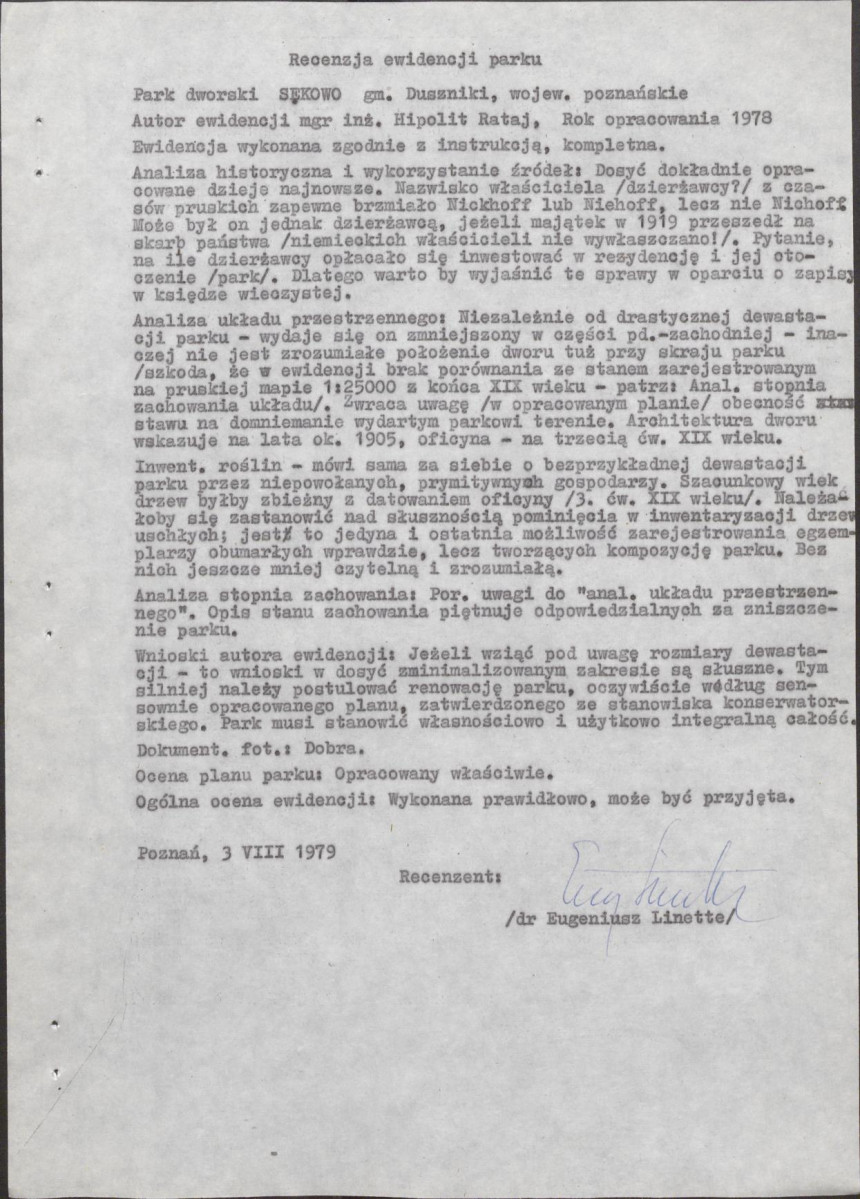 Ewidencja parkowa, skan nr 6