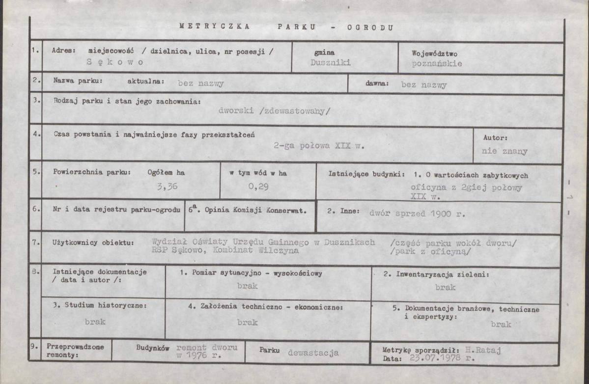 Ewidencja parkowa, skan nr 7