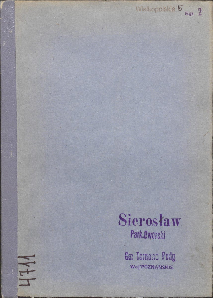 EP - Ewidencja parkowa, skan nr 1