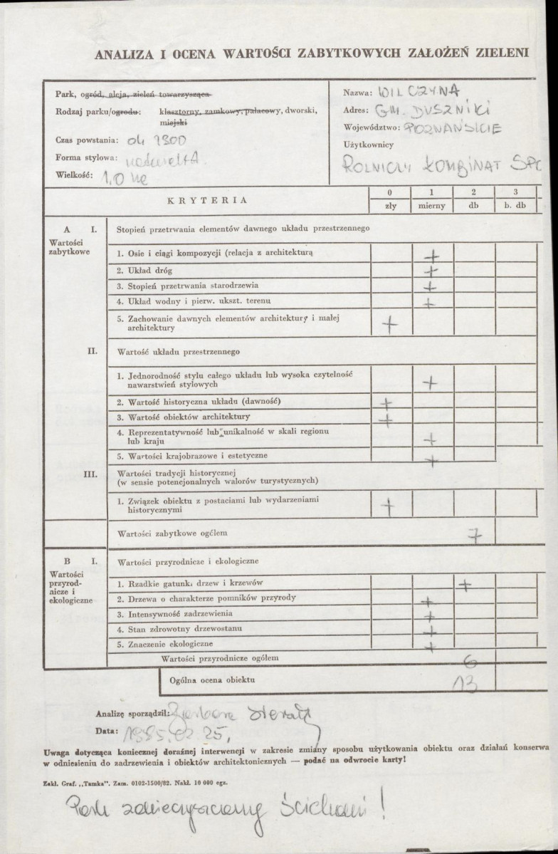 Ewidencja parkowa, skan nr 3