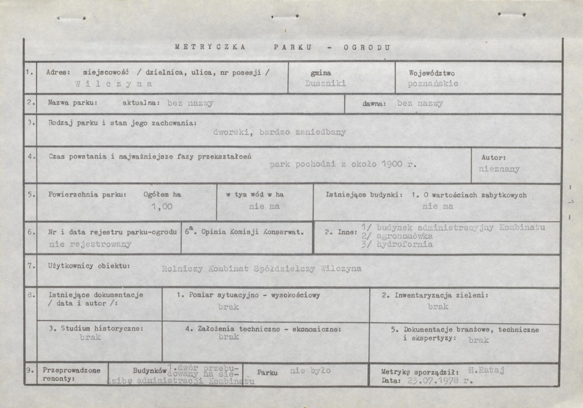 Ewidencja parkowa, skan nr 7