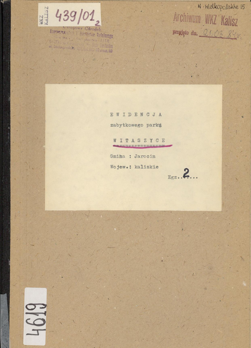EP - Ewidencja parkowa, skan nr 1