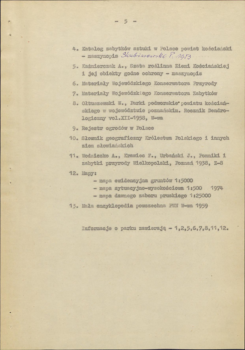 Ewidencja parkowa, skan nr 10