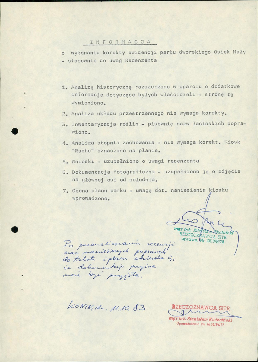 EP - Ewidencja parkowa, skan nr 6