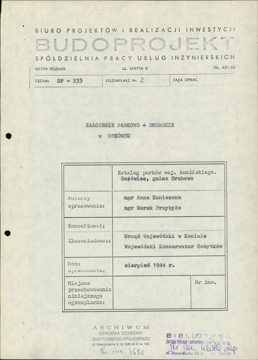 Ewidencja parkowa, skan nr 9