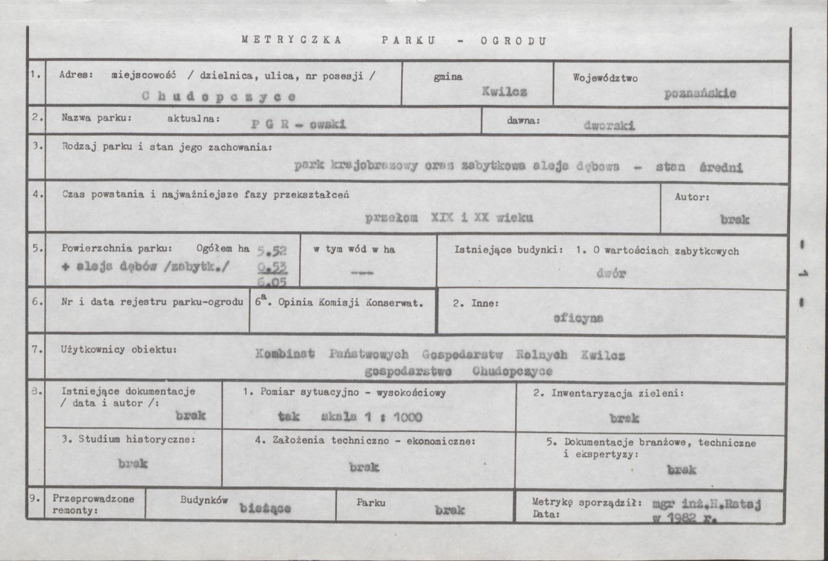 Ewidencja parkowa, skan nr 8