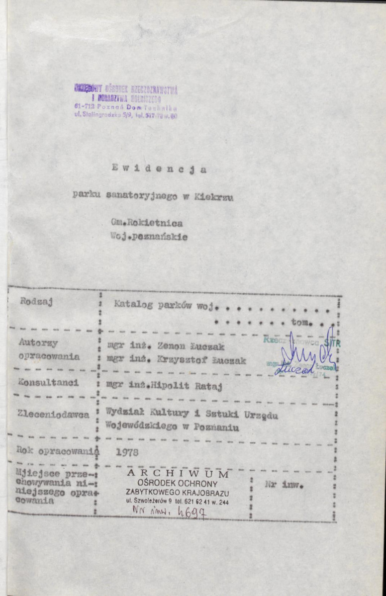 EP - Ewidencja parkowa, skan nr 5