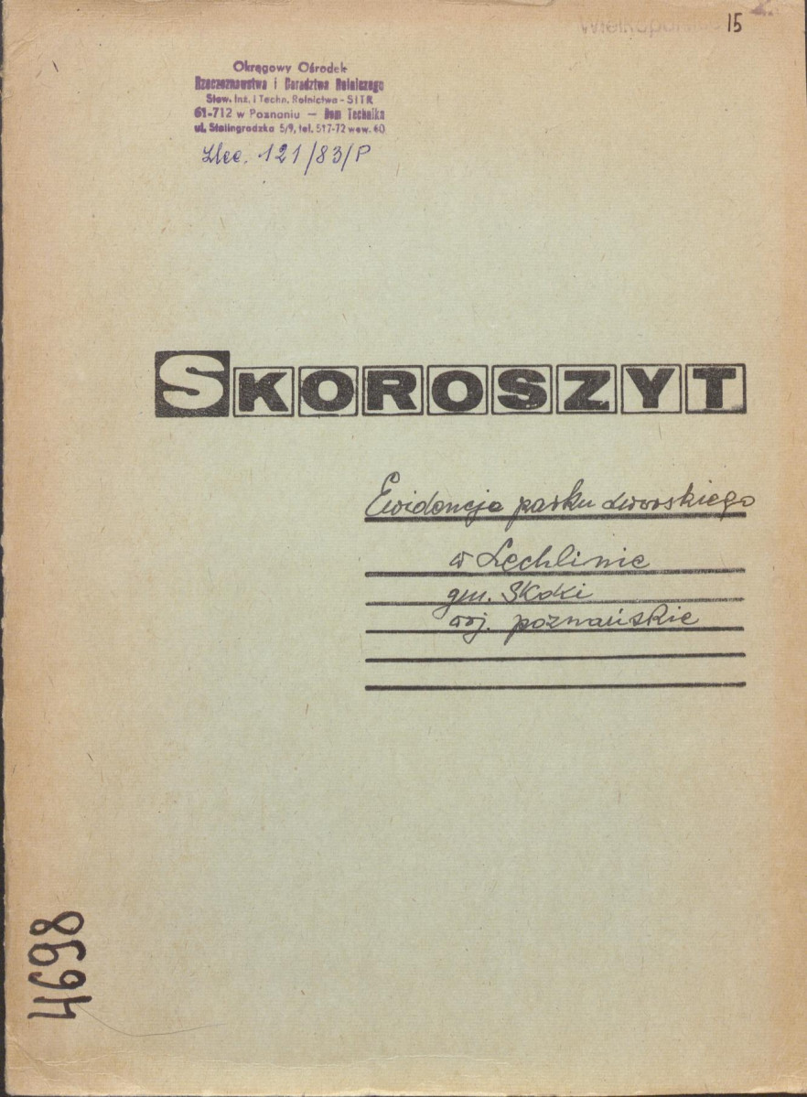 EP - Ewidencja parkowa, skan nr 1