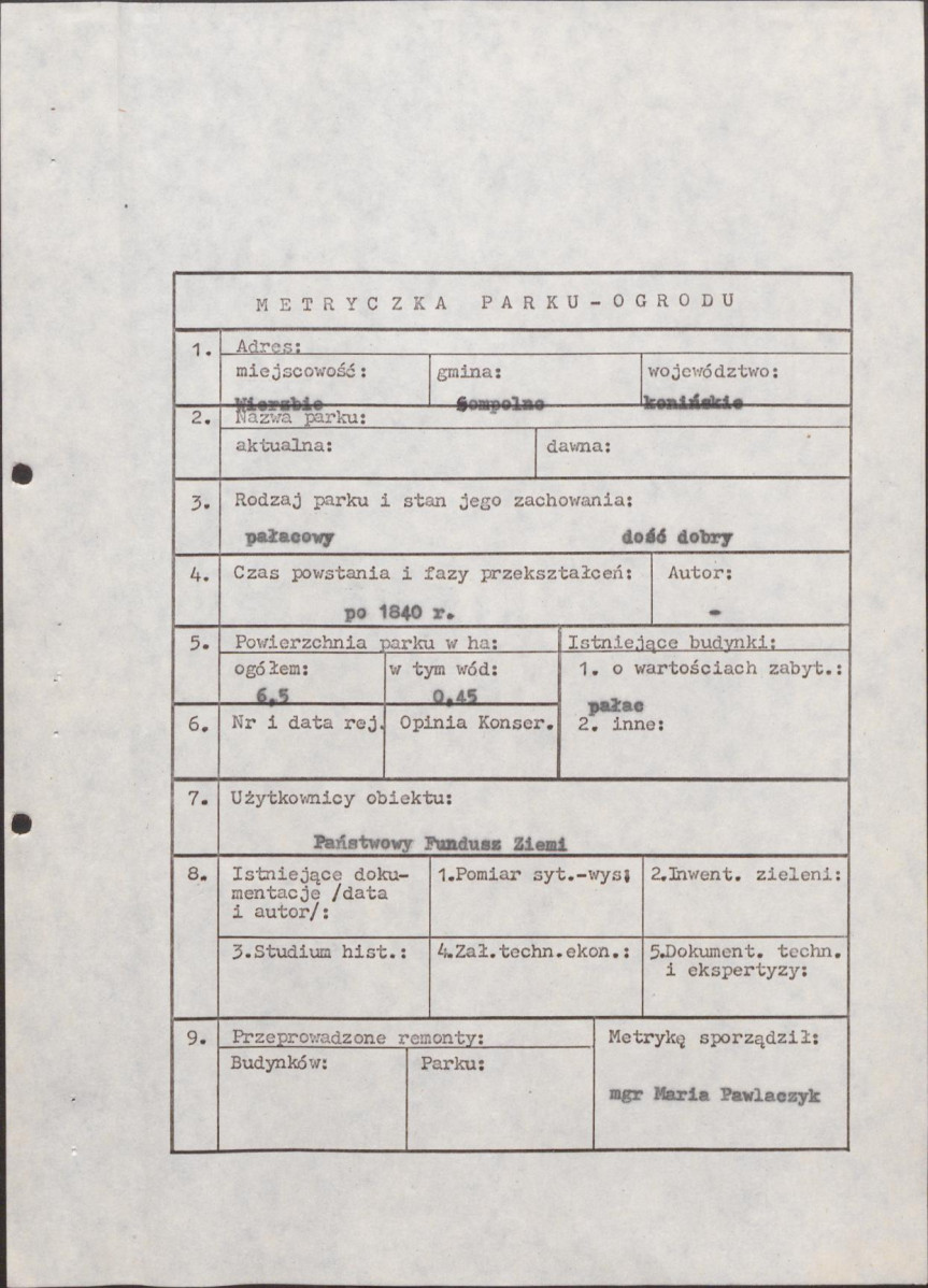 EP - Ewidencja parkowa, skan nr 7