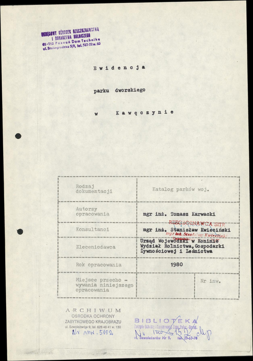 Ewidencja parkowa, skan nr 6