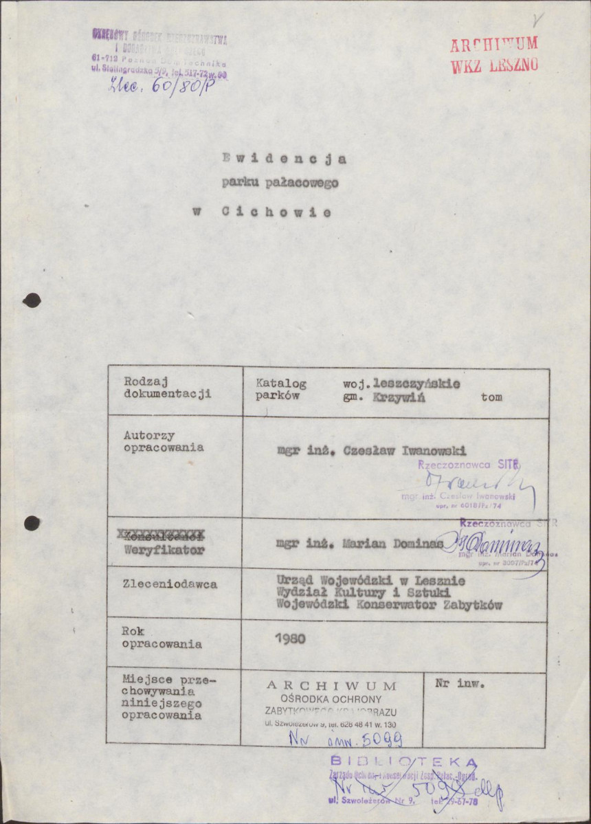 EP - Ewidencja parkowa, skan nr 4