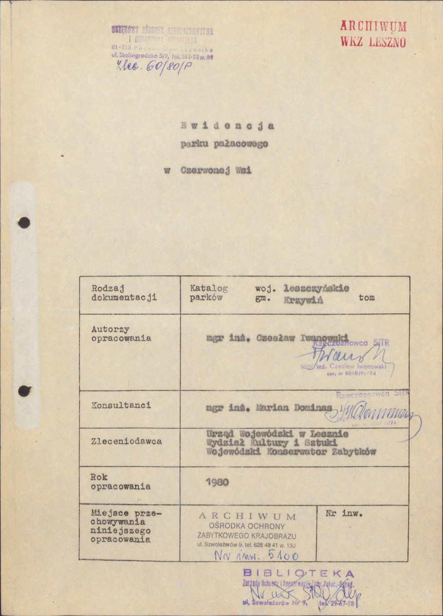 EP - Ewidencja parkowa, skan nr 4