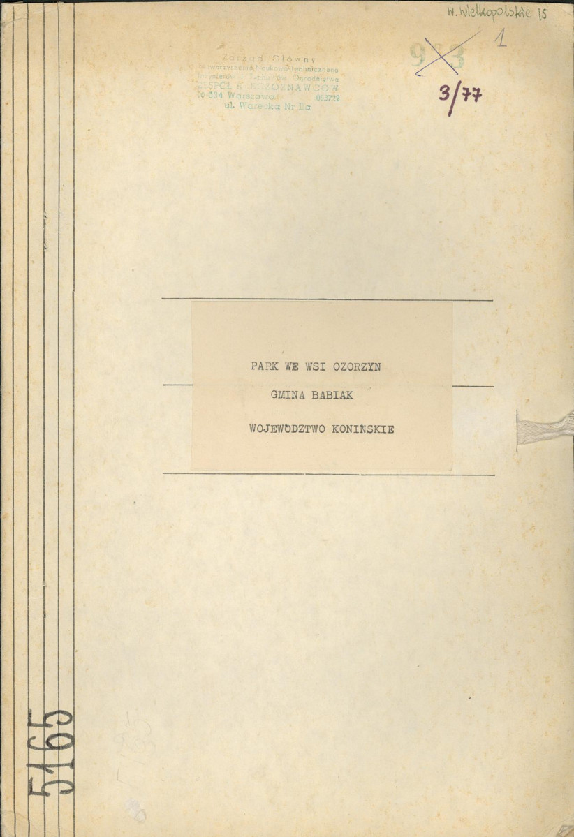 Ewidencja parkowa, skan nr 1