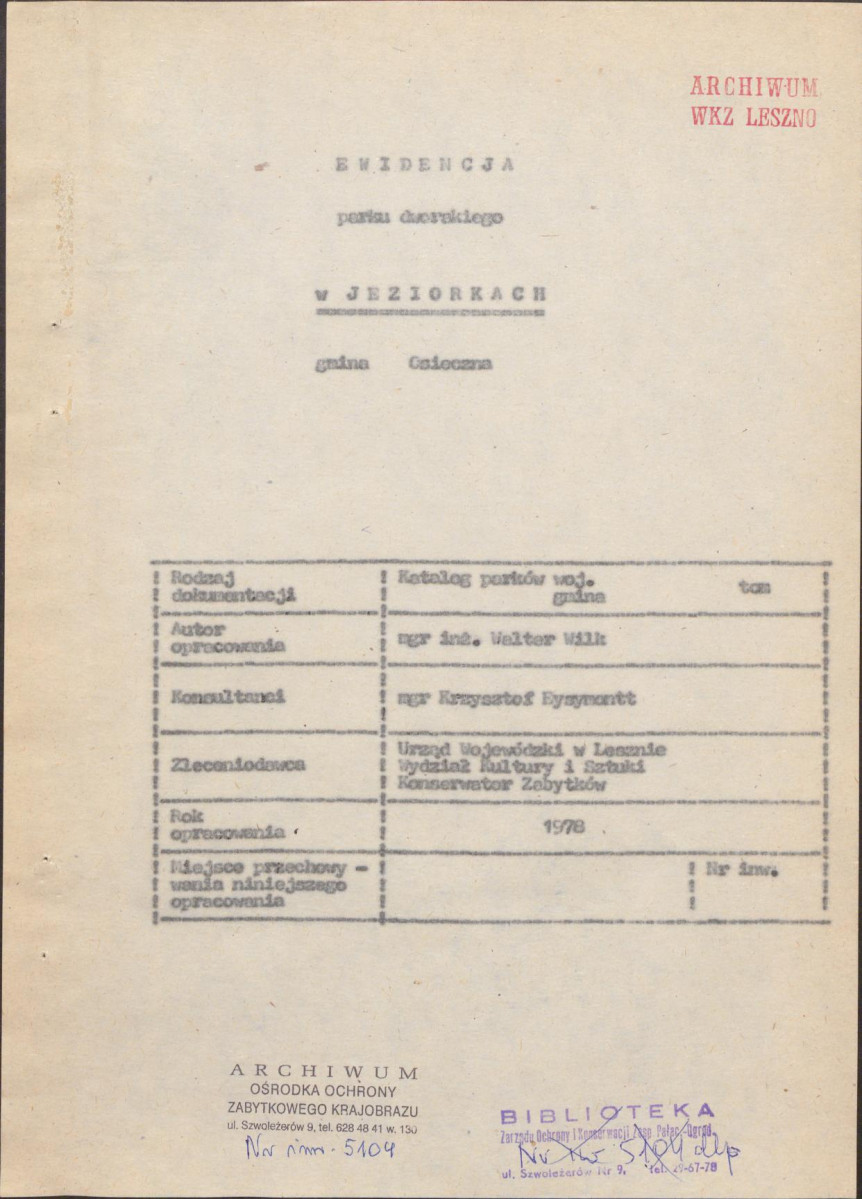 EP - Ewidencja parkowa, skan nr 4