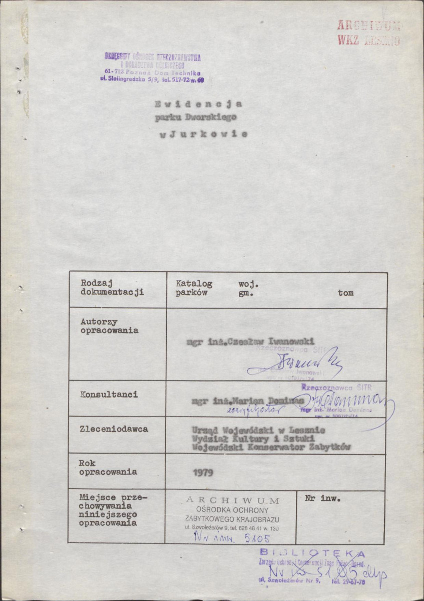 Ewidencja parkowa, skan nr 4