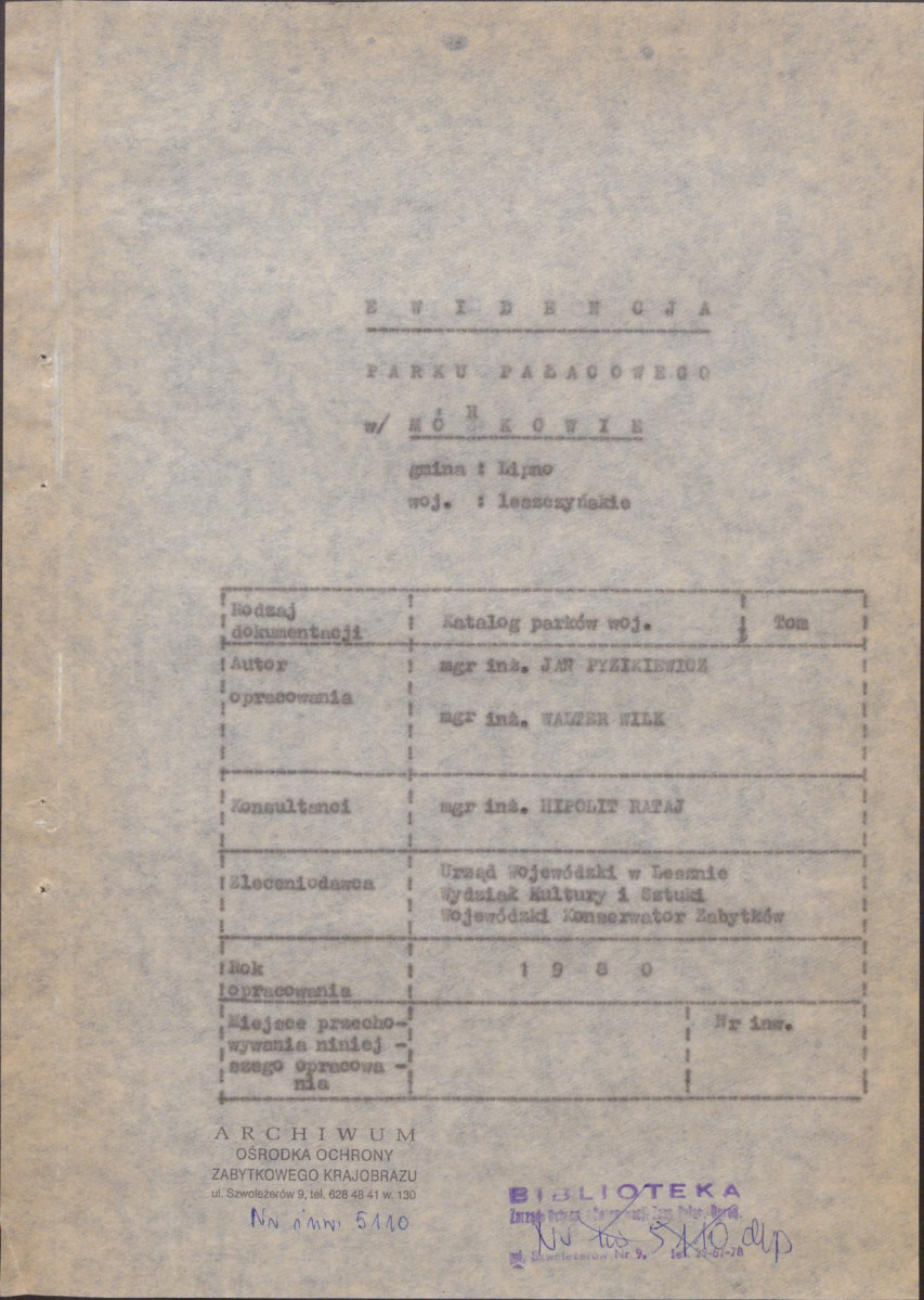 EP - Ewidencja parkowa, skan nr 4